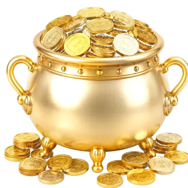 Coin-filled cauldron — Lucky Vegas